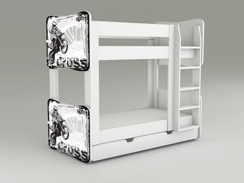 Becks poschodová posteľ Motocross